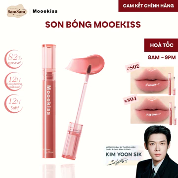 SON BÓNG MOOEKISS VELVET LIP GLAZE – SON BÓNG DẠNG LỎNG, MÔI CĂNG MỌNG TRONG TRẺO