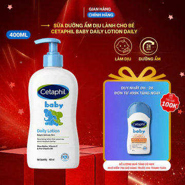 Sữa dưỡng ẩm dịu lành cho bé CETAPHIL BABY DAILY LOTION DAILY 400ML
