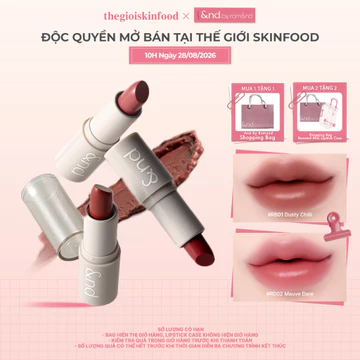[And by Romand] Son thỏi lì &nd by rom&nd mịn môi Sheery Color Stick 1.2g thegioiskinfood