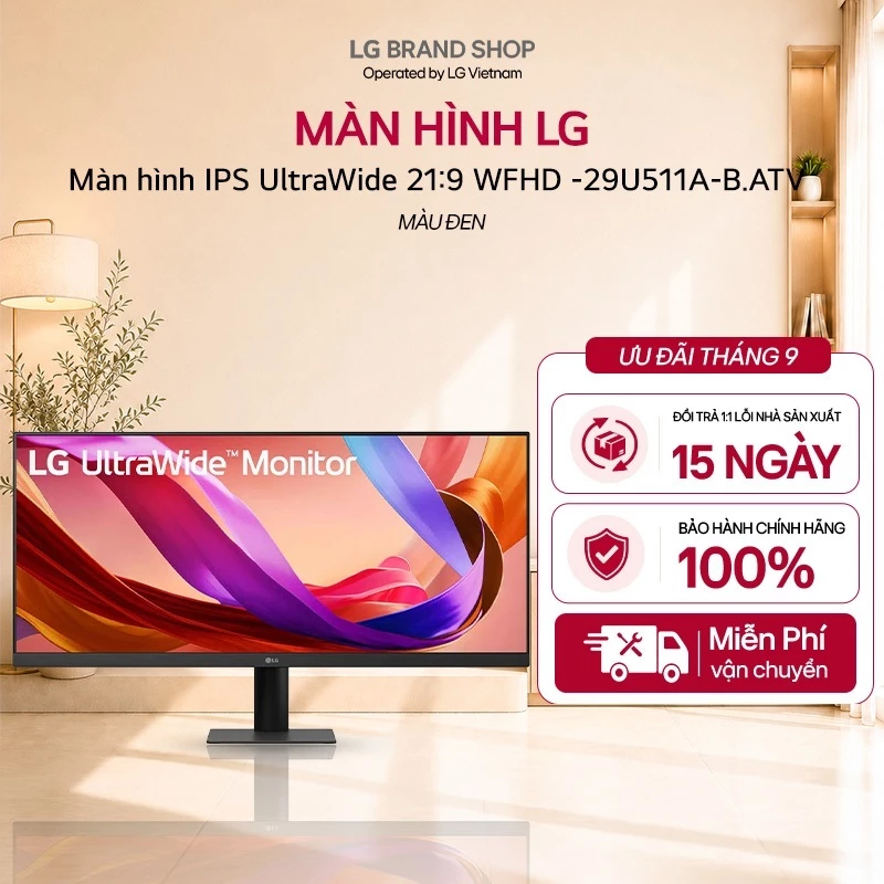 [Chỉ giao miền Nam/Bắc] 29U511A-B.ATV -Màn hình gaming IPS UltraWide 21:9 WFHD (2560x1080) 29inch