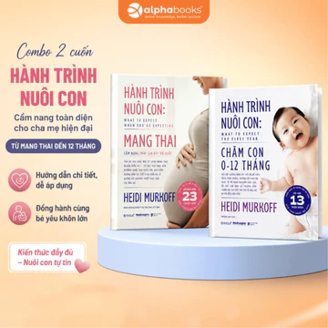 Sách Hành Trình Nuôi Con: Chăm Con 0-12 Tháng + Hành Trình Nuôi Con: Mang Thai (Lẻ/Combo)