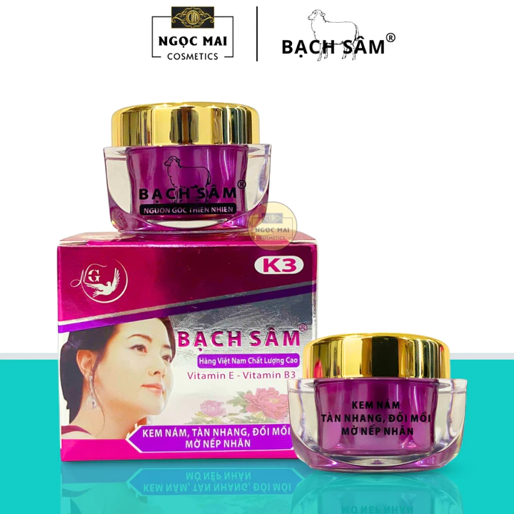 Kem nám tàn nhang đồi mồi giảm nhăn dưỡng trắng phục hồi da Bạch Sâm K3 (12g)