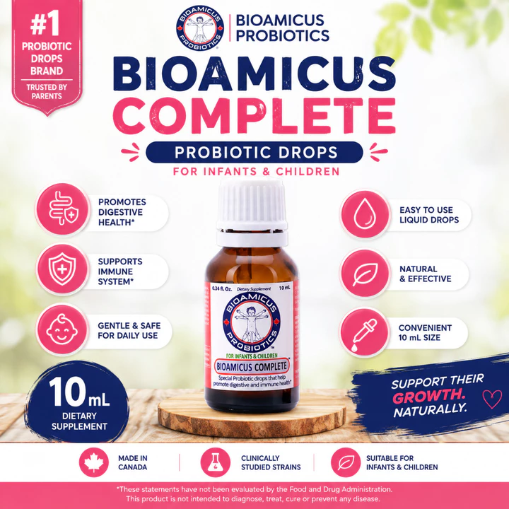 BioAmicus Complete Men Vi Sinh Cho Bé | Probiotic Drops Cho Trẻ Sơ Sinh & Trẻ Em