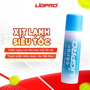 Chai Xịt Lạnh Giảm Đau Siêu Tốc Thảo Dược LIGPRO 200ml Giảm Đau Chấn Thương Sơ Cứu Thể Thao
