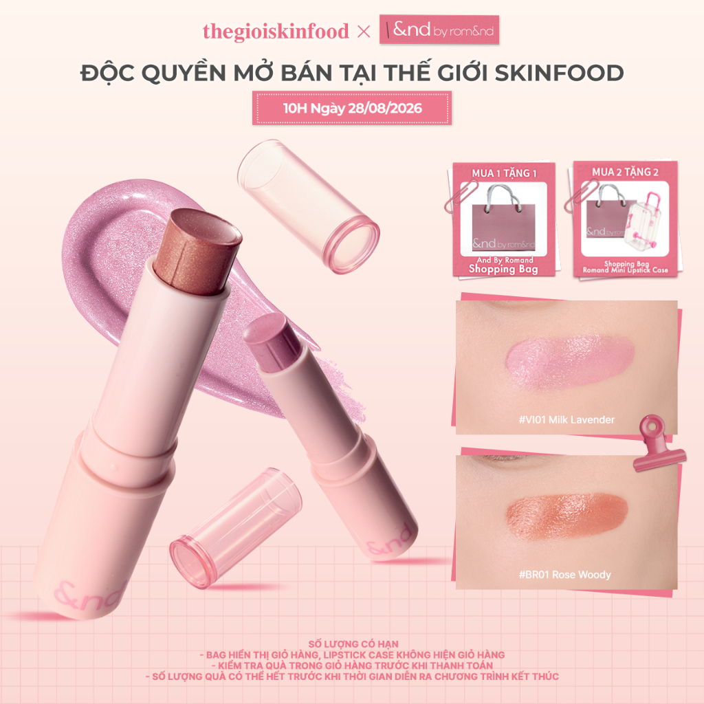 [And by Romand] Má hồng dạng thỏi &nd by rom&nd Mellow Stick Cheek 3.4g thegioiskinfood