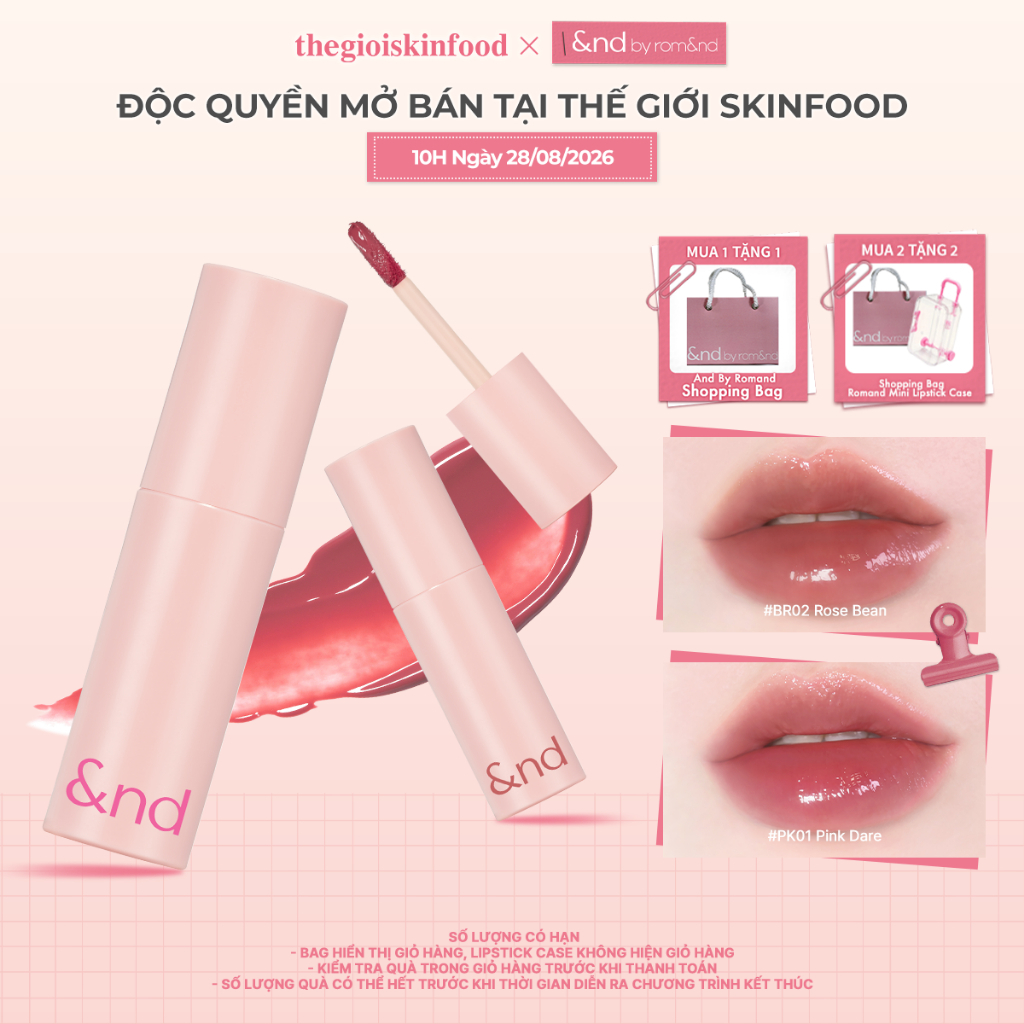 [And by Romand] Son tint bóng &nd by rom&nd Glassy Bomb Tint 2g thegioiskinfood