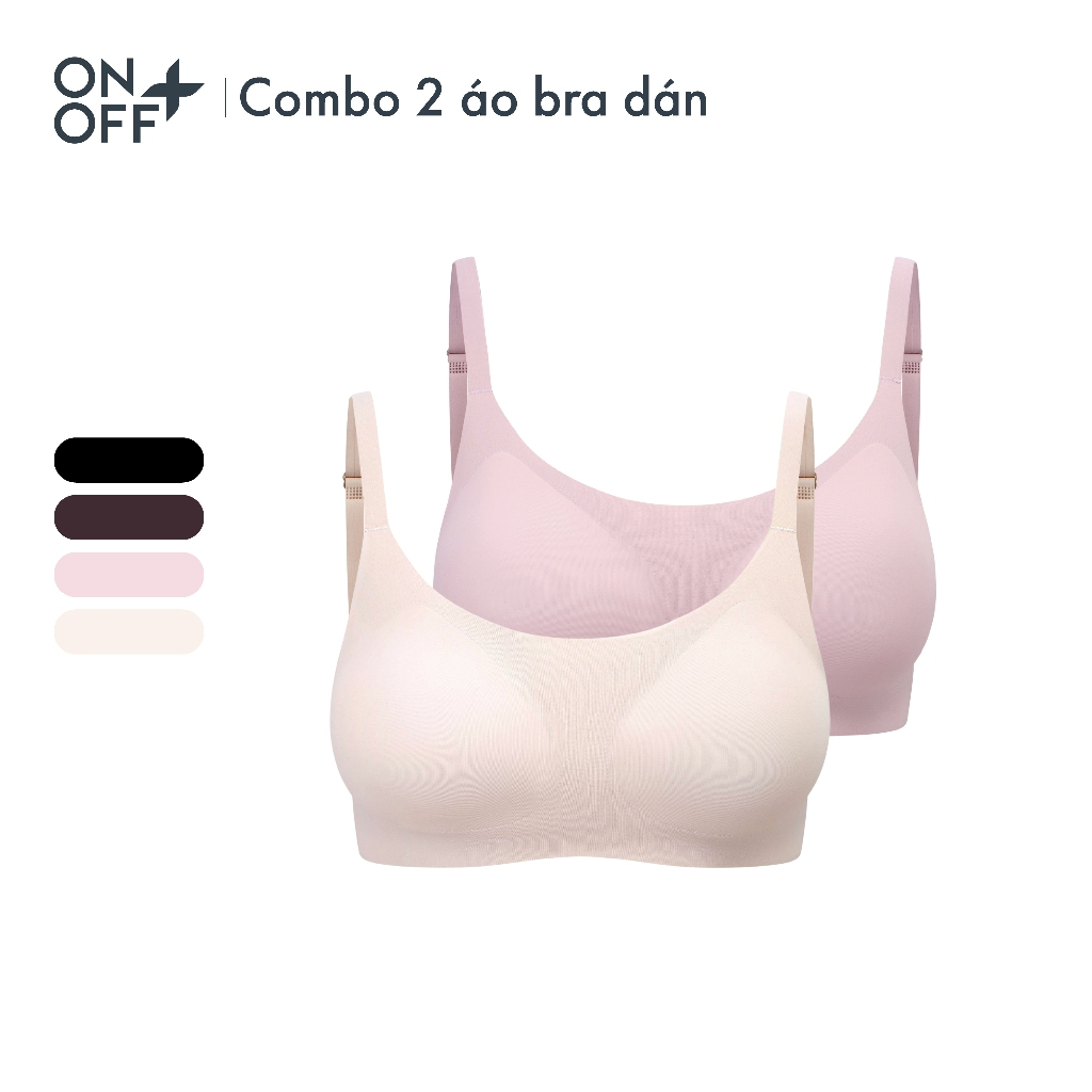 Combo 2 áo bra dán thiết kế liền mạch với phom ôm gọn, khả năng nâng đỡ và định hình vòng ngực ONOFF - 16UE26A613