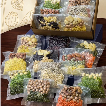 Set Nấu Sữa Hạt Dinh Dưỡng Hạnh Nhân Óc Chó Hạt Sen Đậu Nành Nguyên Chất gói 50g