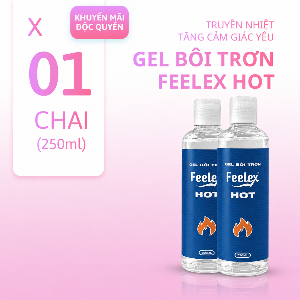 Gel bôi trơn lâu khô siêu trơn Feelex Ultra Smooth an toàn lành tính cho da nhạy cảm dễ dàng vệ sinh