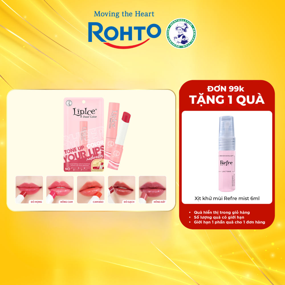 Son Dưỡng Hiệu Chỉnh Sắc Môi Tự Nhiên LipIce Sheer Color (2.4g)