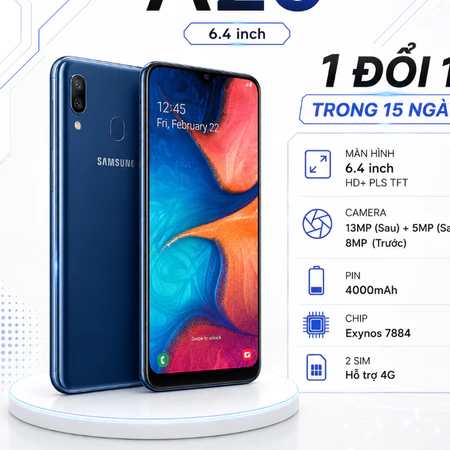 📱🔥 SAMSUNG GALAXY A20 CŨ – MÁY NGON, MÀN ĐẸP, GIÁ SIÊU MỀM! 🔥📱