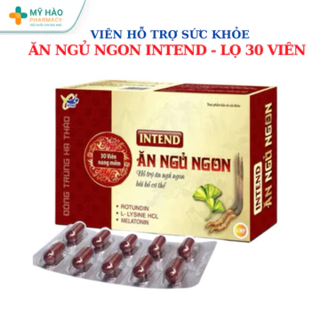 Viên Uống Ăn Ngủ Ngon Intend – Giúp Hỗ Trợ Giấc Ngủ, Ăn Ngon Miệng, Bồi Bổ Cơ Thể, Hộp 30 Viên