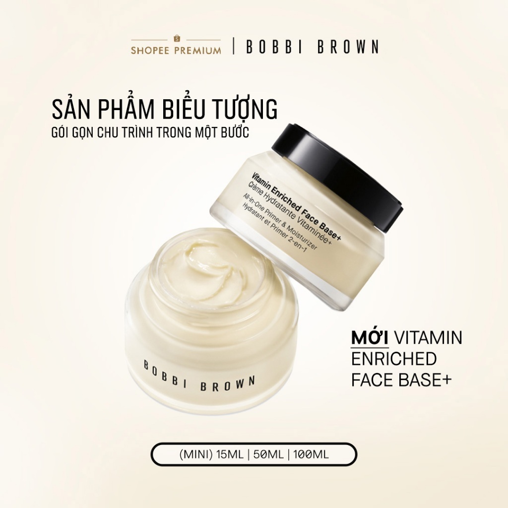 Bobbi Brown Vitamin Enriched Face Base 50ml - Kem lót làm mịn da và kem dưỡng ẩm 2-trong-1