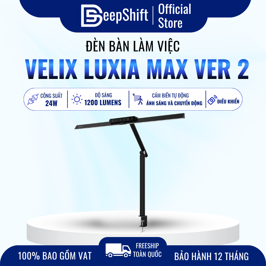 Đèn Bàn Làm Việc Velix Luxia Max Ver 2 24W CRI97 | Đèn LED Chống Chói Kẹp Bàn Điều Khiển Từ Xa | BigBuy360 - bigbuy360.vn