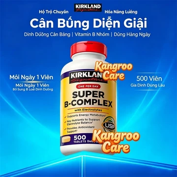 【Nhập khẩu từ Mỹ】Viên Uống Bổ Sung Vitamin B Super B-Complex 500 Viên