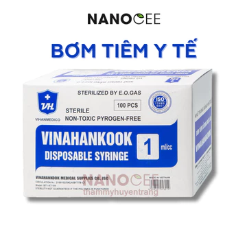 Bơm Tiêm 1ml 3ml 5ml 10ml, Tiêm Tiểu Đường Chính Hãng Vinahankook