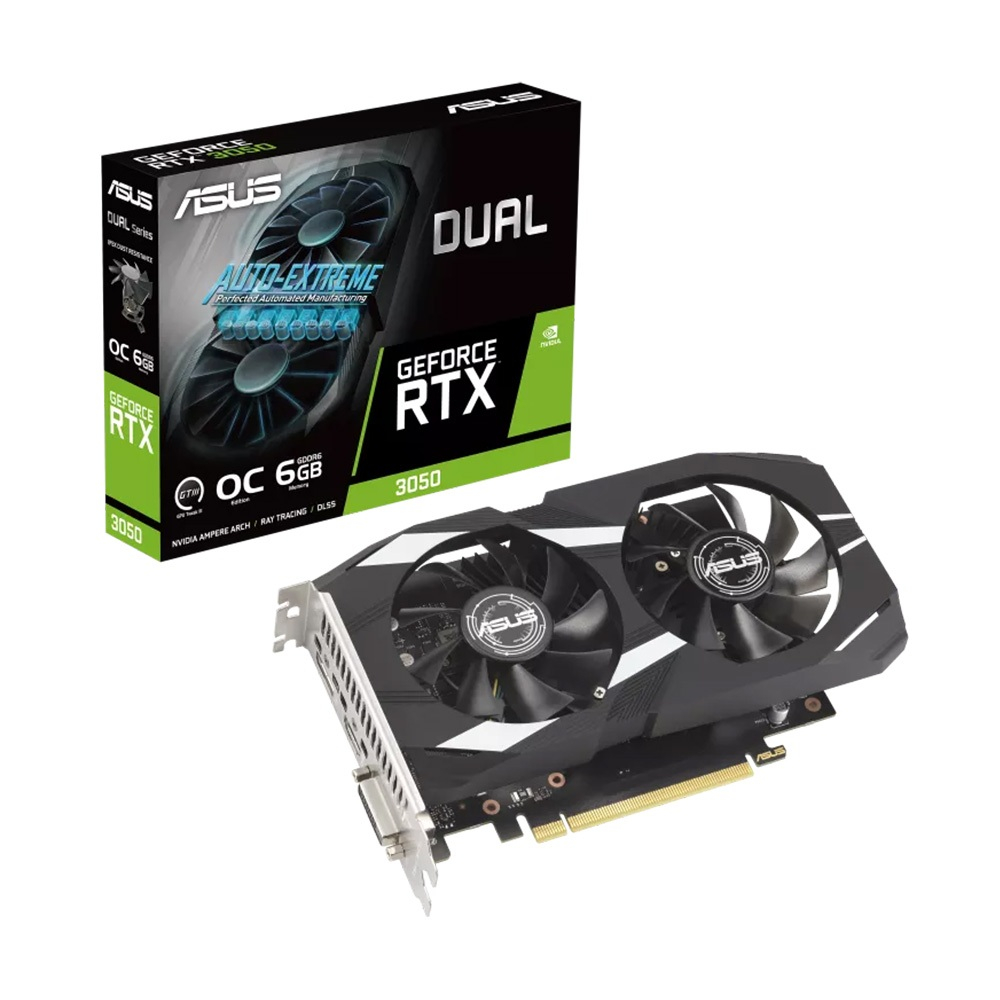 VGA  Asus DUAL RTX 3050 OC 6GB - CHÍNH HÃNG - BẢO HÀNG HÃNG 3 NĂM | BigBuy360 - bigbuy360.vn