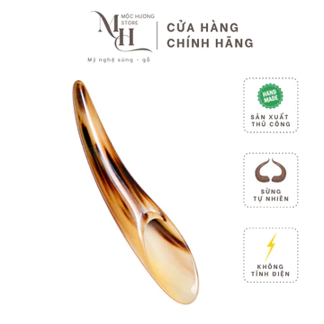 DỤNG CỤ CẠO GIÓ BẰNG SỪNG HÌNH ỐNG TRÒN | ỐNG CẠO GIÓ, MASSAGE TOÀN THÂN