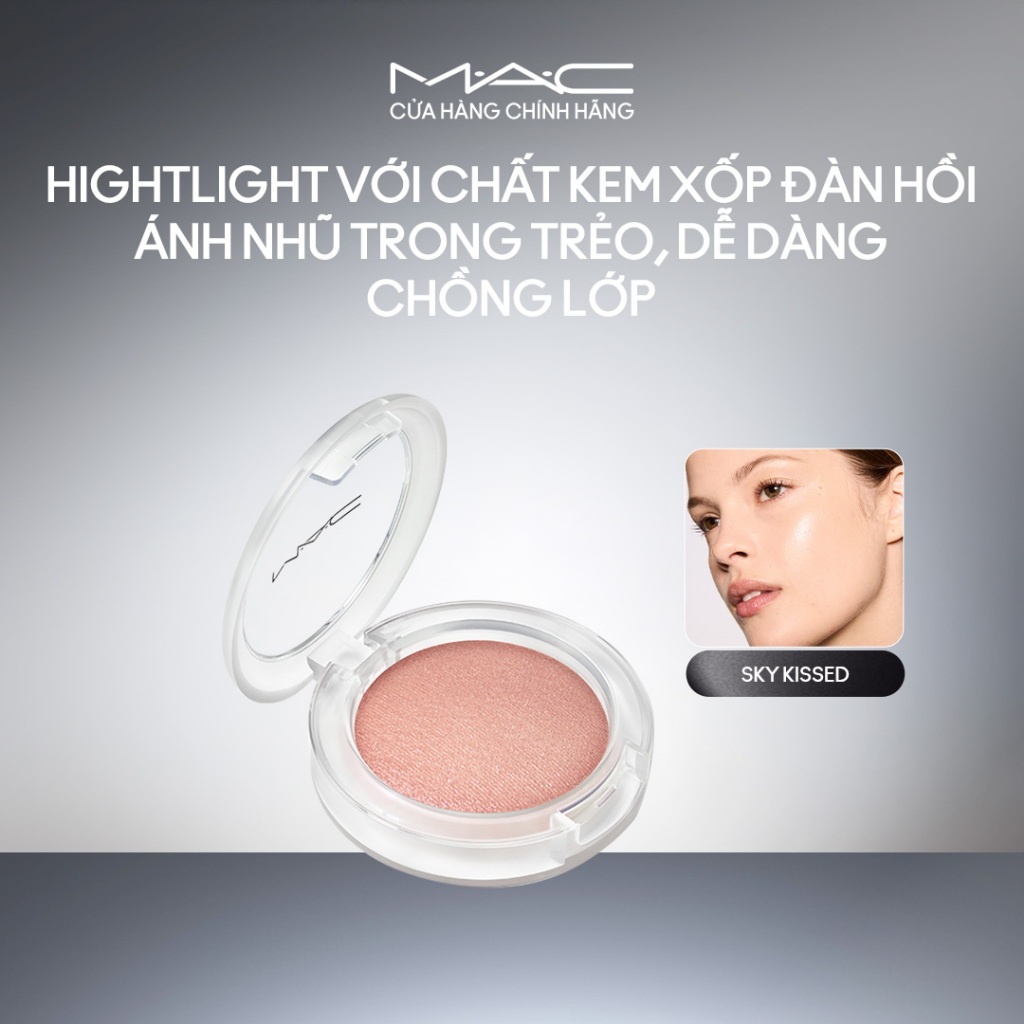 【MỚI】Hightlight dạng kem đàn hồi MAC Glow Play Bouncy Highlighter |Bắt sáng đa năng, ánh nhũ trong trẻo dễ dàng chồng lớ