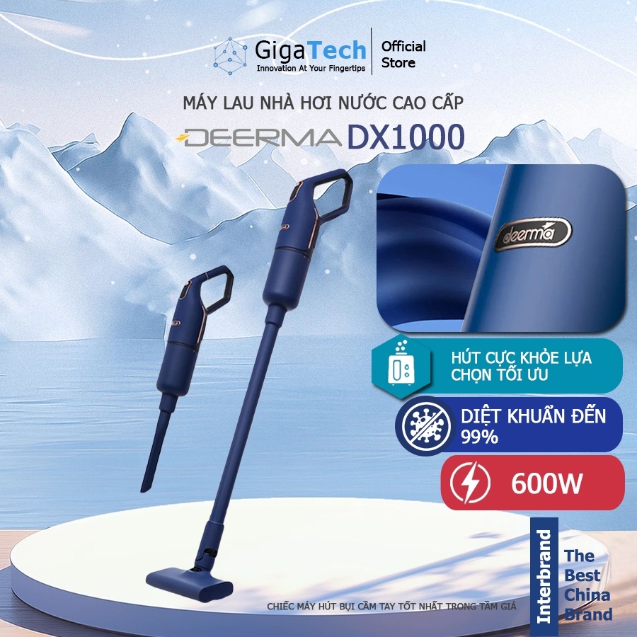 Máy Hút Bụi Deerma DX1000 Pro máy hút bụi cầm tay Lực Hút Siêu Mạnh 16000Pa thiết kế sang trọng bảo hành 12 tháng