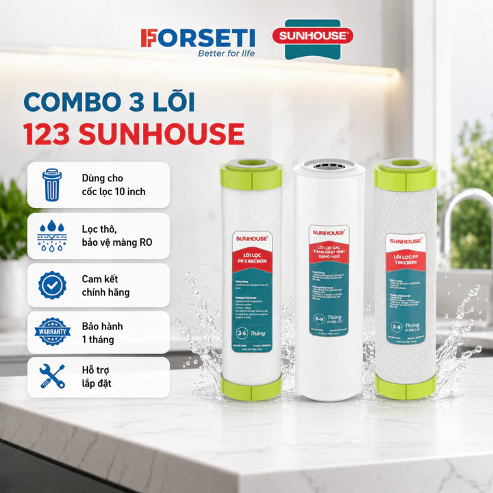 Sunhouse Combo Filter Cartridge Water Purifier RO – 10"