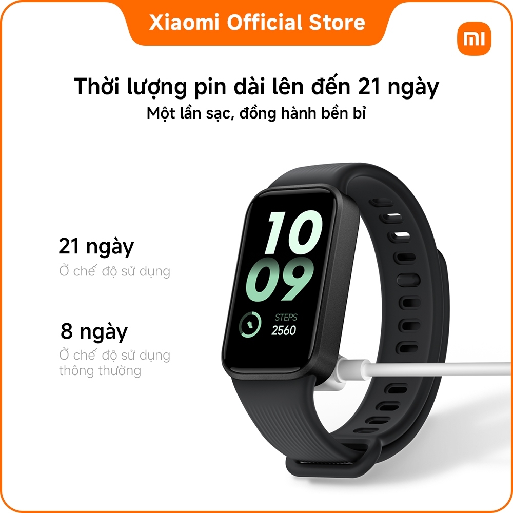 Vòng đeo tay thông minh Xiaomi Smart Band 11 Active I Thời lượng pin lên đến 21 ngày I Chống nước 5ATM | BigBuy360 - bigbuy360.vn