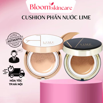 Cushion Phấn nước Lime Phấn nước kiềm dầu Hàn Quốc dưỡng ẩm cấp nước cho da căng bóng mịn màng, chống nắng SPF50+ PA+++