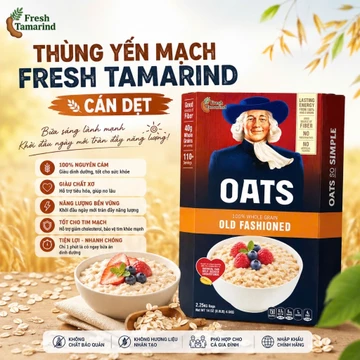 [4.52KG] Yến Mạch Ông Già Cán Dẹt - Yến Mạch Nấu Nhanh Tốt Cho Sức Khỏe