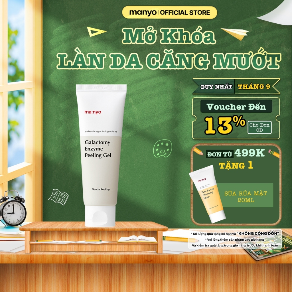 [Best-Selling] Gel tẩy tế bào chết sinh học manyo Galactomy Enzyme Peeling Gel 75ml giúp da láng mịn