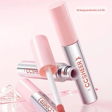 CCSHEER son dưỡng môi bóng nước không dính cốc, làm đầy môi, làm trắng da, dưỡng ẩm môi trong suốt