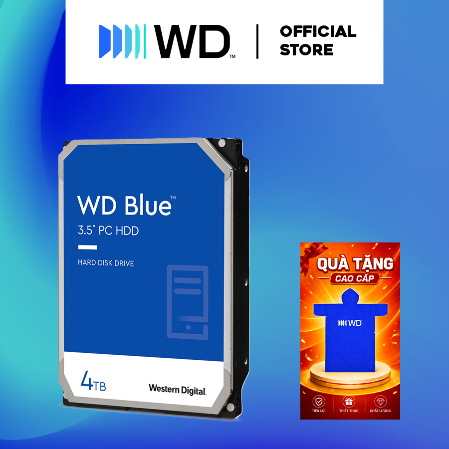 Ổ Cứng HDD Western Digital WD BLUE 4TB/64MB/5400rpm/3.5