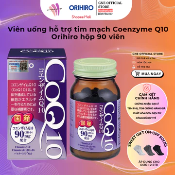 Viên uống hỗ trợ tim mạch Coenzyme Q10 Orihiro hộp 90 viên