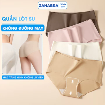 Quần lót nữ đúc su cạp vừa - Quần lót su đáy dán chắc chắn, thấm hút tốt ZANABRA L840