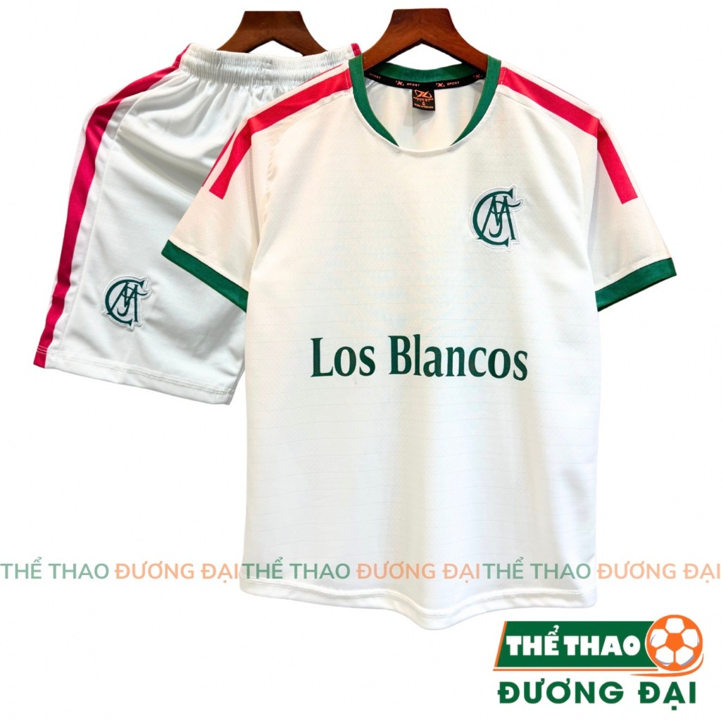 Quần Áo Bóng Đá Los Blancos Trắng 26/27 Thun Mè S-Comf Thoáng Khí Thể Thao Đương Đại