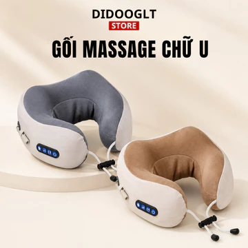 Gối Massage Cổ Vai Gáy Chữ U DIDOOGLT Máy Massage Hỗ Trợ Giảm Đau Nhức Vùng Vai, Gáy, Cổ Hiệu Quả