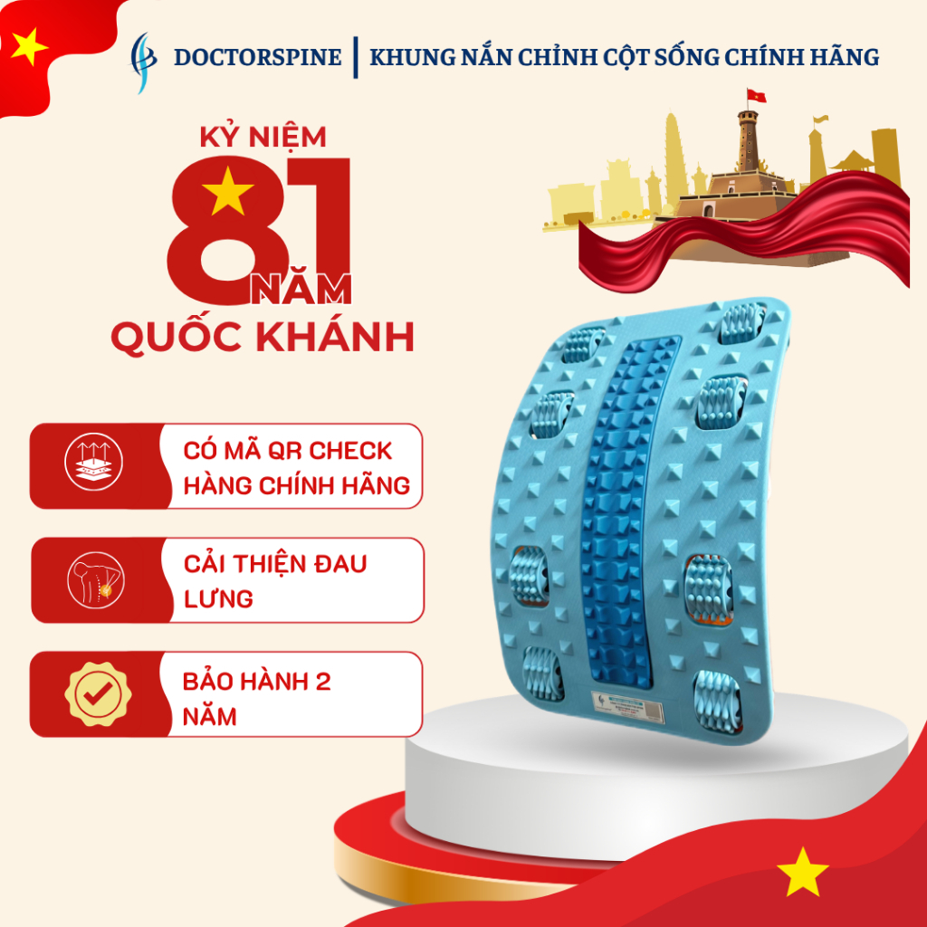 Khung nắn chỉnh cột sống chính hãng Doctorspine có tem QR bảo hành 2 năm- Cam kết loại 1