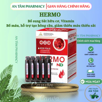 Sắt Hữu cơ - Bổ sung sắt , acid folic gúp tạo máu nhanh, giảm nguy cơ thiếu máu. hộp 20 ống