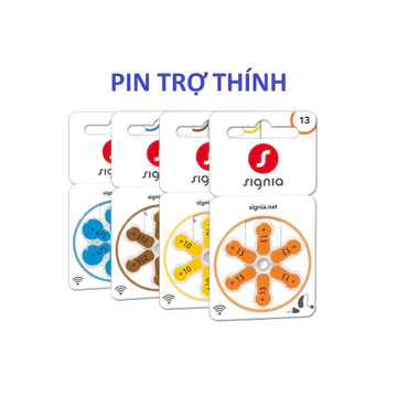 Pin trợ thính Pin máy trợ thính Máy nghe điếc SIGNIA mã 10 , 13, 312, 675 sản xuất tại Đức