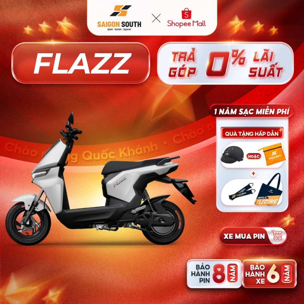 [NHẬN HCM] Xe Máy Điện VinFast Flazz - 50cc  - Góp 0% | BigBuy360 - bigbuy360.vn