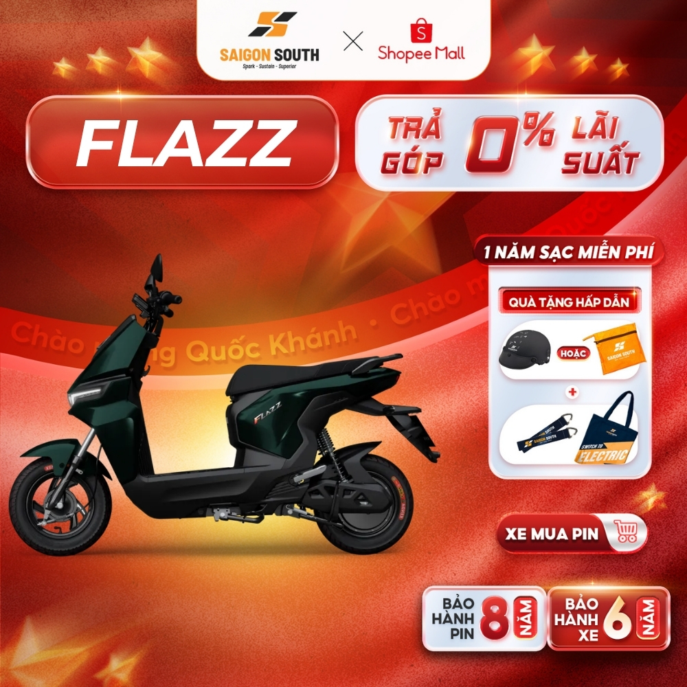 [NHẬN HCM] Xe Máy Điện VinFast Flazz - 50cc  - Góp 0% | BigBuy360 - bigbuy360.vn