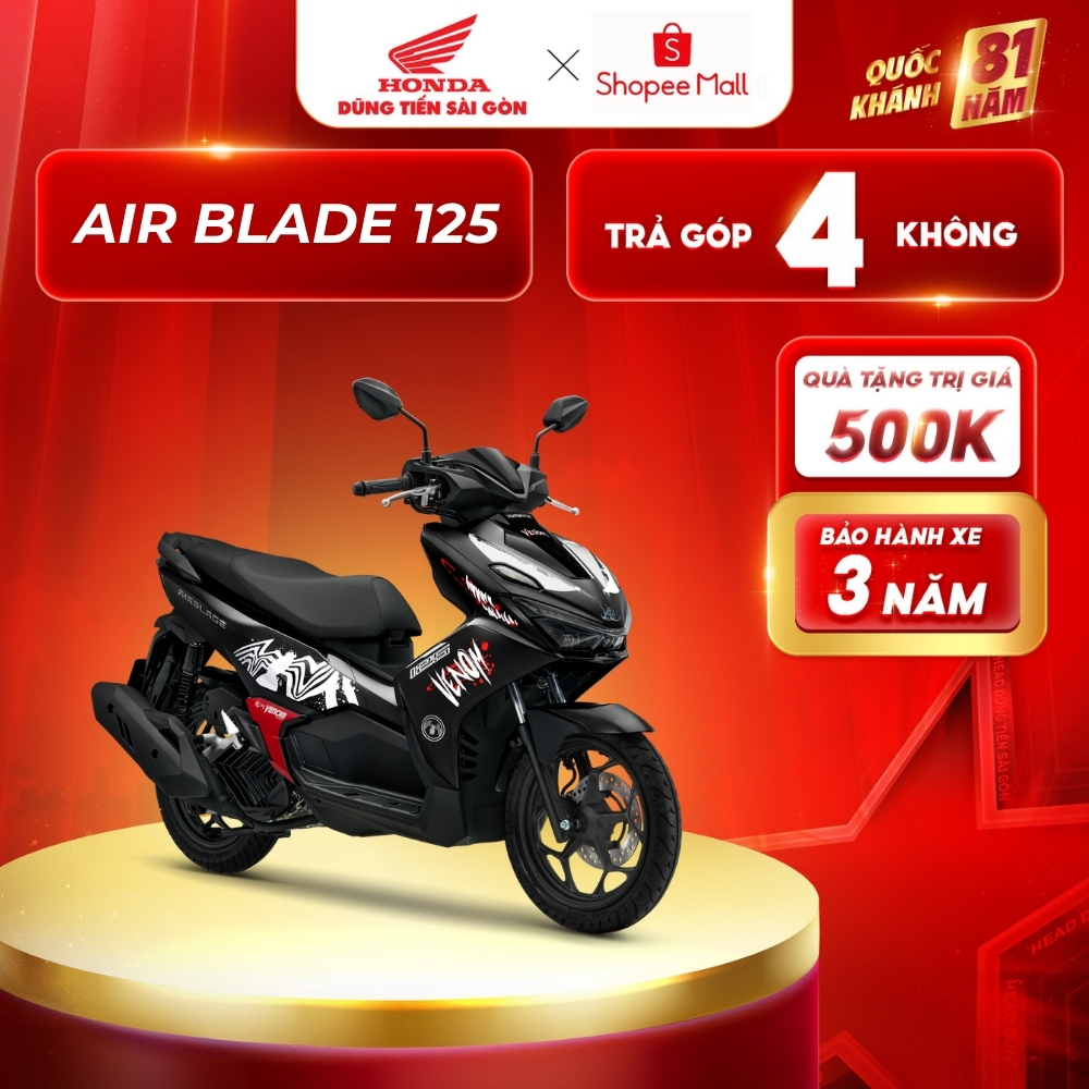 Xe Máy Honda Air Blade 125 2026 - Phiên Bản Marvel Venom