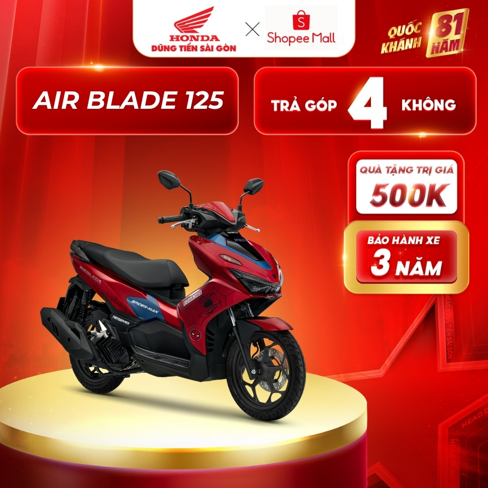 Xe Máy Honda Air Blade 125 2026 - Phiên Bản Marvel Spiderman