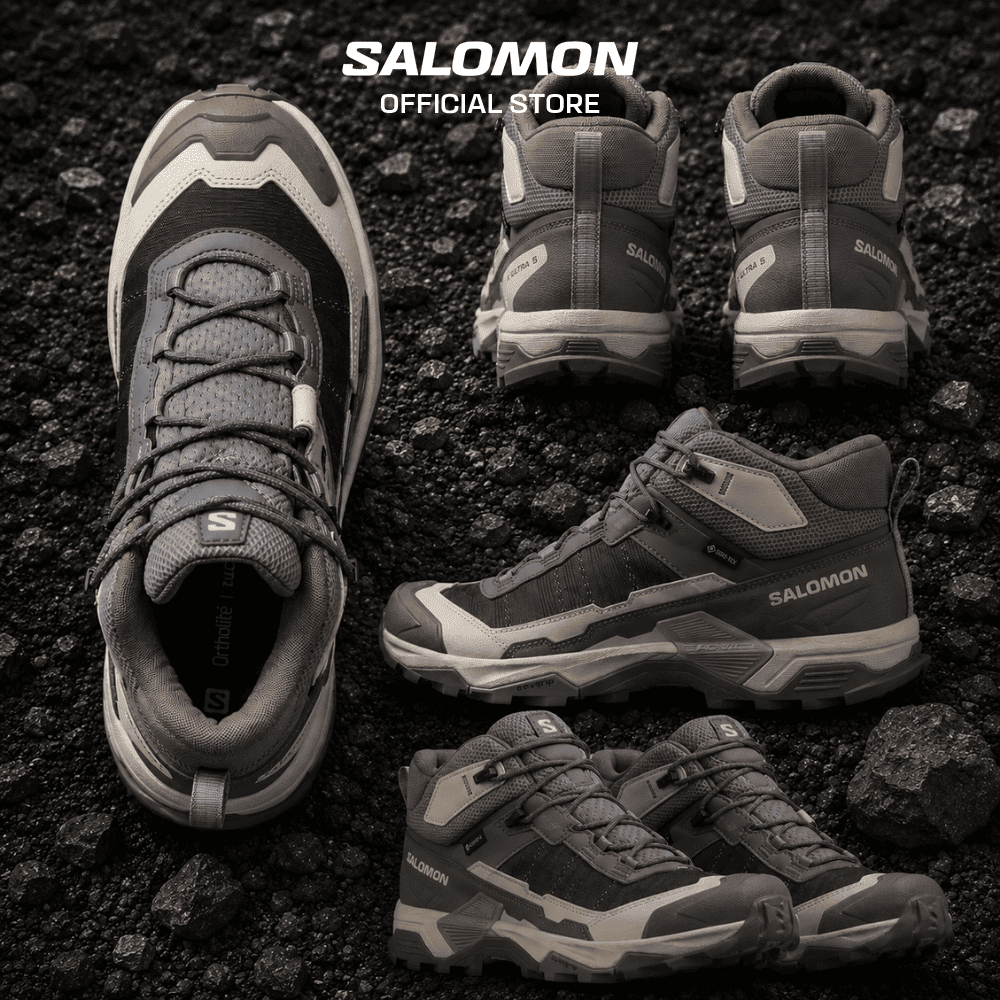 Giày Hiking Nữ Salomon Shoes X Ultra 5 Mid Wide Gore‑Tex L47854900 | BigBuy360 - bigbuy360.vn