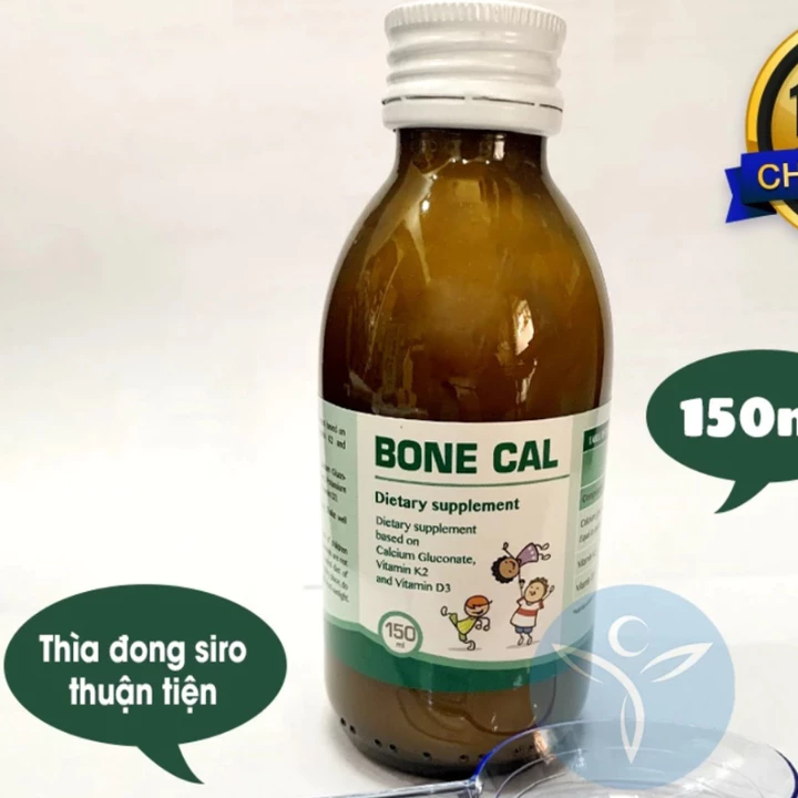 Bone Cal ( hộp 150 ml ) Canxi Hữu Cơ Cho Bé,Bổ Sung Canxi Vitamin D3-k2 Giúp Phát Triển Chiều Cao Tốt .>GÀ NHÍT SHOP!!