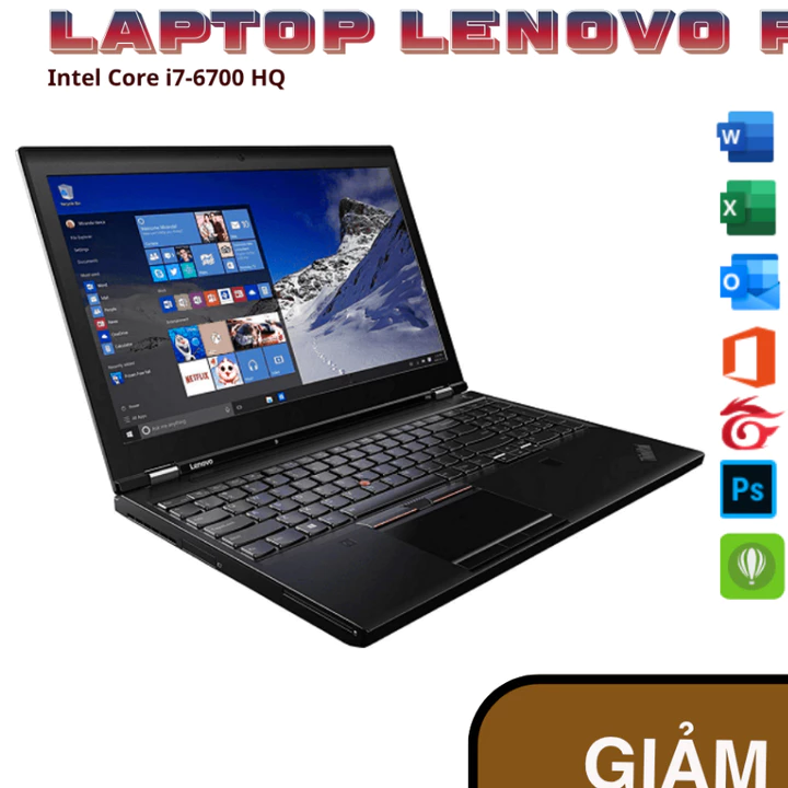 Laptop Lenovo Thinkpad P50 intel core i7 600 HQ (DÒNG MÁY CHUYÊN ĐỒ HOẠ)