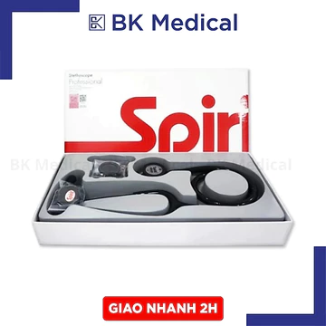 ( hỏa tốc) Ống nghe 2 mặt Spirit CK-S601CPF Deluxe Siêu Cao Cấp Đen Mờ (Khám Nội & Khám Nhi)