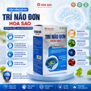 Bổ não ginkgo Viên uống bổ não cải thiện trí nhớ Trí Não Đơn Hoa Sao Uy Tín Chính Hãng