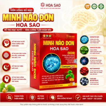 Bổ não ginkgo Viên uống bổ não MINH NÃO ĐƠN HOA SAO Chăm Sóc Sức Khoẻ