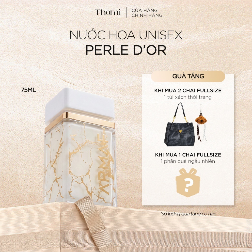 Nước Hoa Nữ Armaf Perle D’or EDP 75ml - Nốt Hương Thanh Lịch, Quý Phái, Sang Trọng