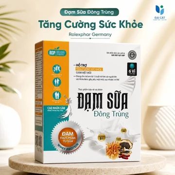 Mới Ốm dậy, Chán ăn, Cơ thể mệt mỏi, Dùng ngay Đạm Sữa Thủy Phân Đông Trùng Whey protein, đông trùng hạ thảo